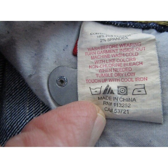 Apple Bottoms Womens Jeans Size 22 Blue Bootcut Distressed Embroidered Pockets - Picture 7 of 15